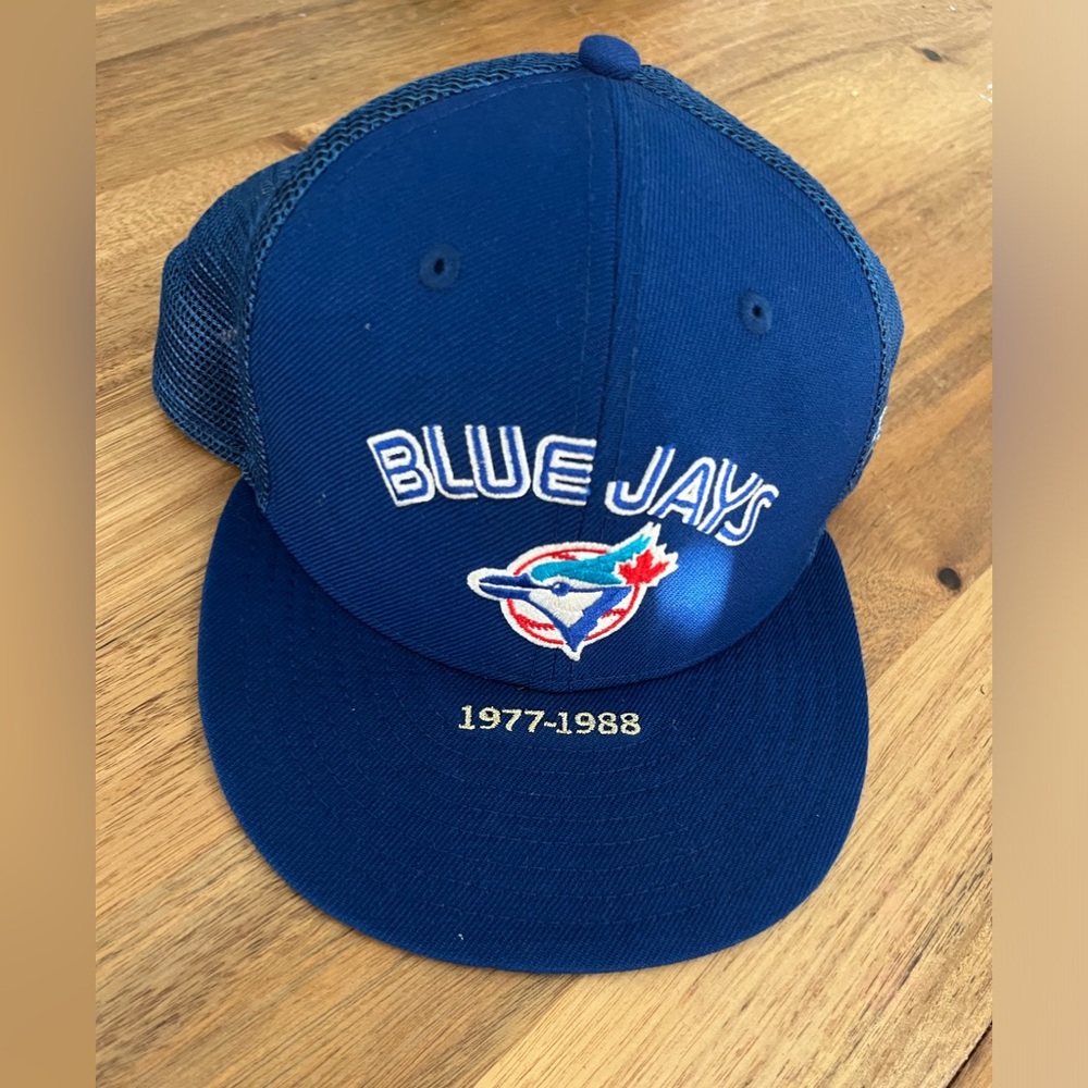 Toronto Blue Jays Blue New Era SnapBack Hat 1977-1988 Cooperstown Collection